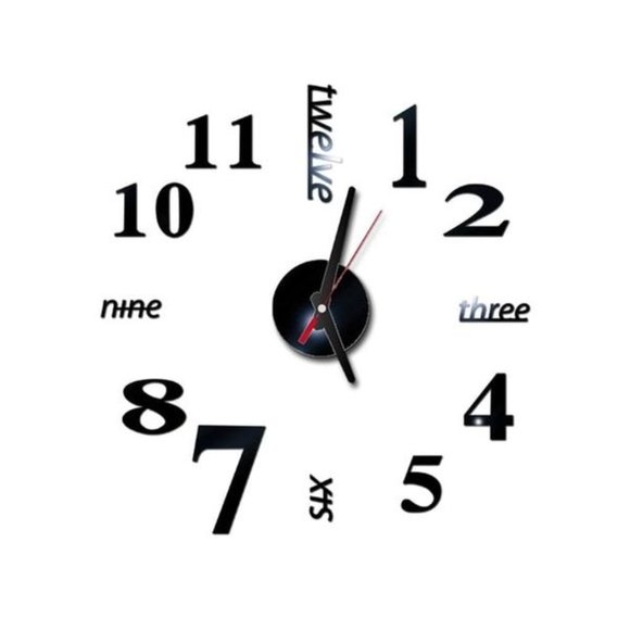 1 Set DIY Digital Wall Clock 3D - Picture 3 of 13